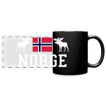 Norway - Panorama-Tasse farbig - Schwarz - Vorne
