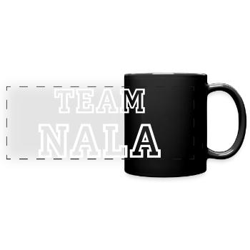 TEAM NALA Dog Name TeamTricot - Full Colour Panoramic Mug - black - Front