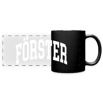 Förster - Panorama-Tasse farbig - Schwarz - Vorne