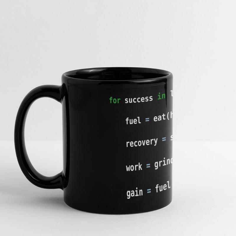 Code Python, succès, meulage, programmation Mug panoramique uni