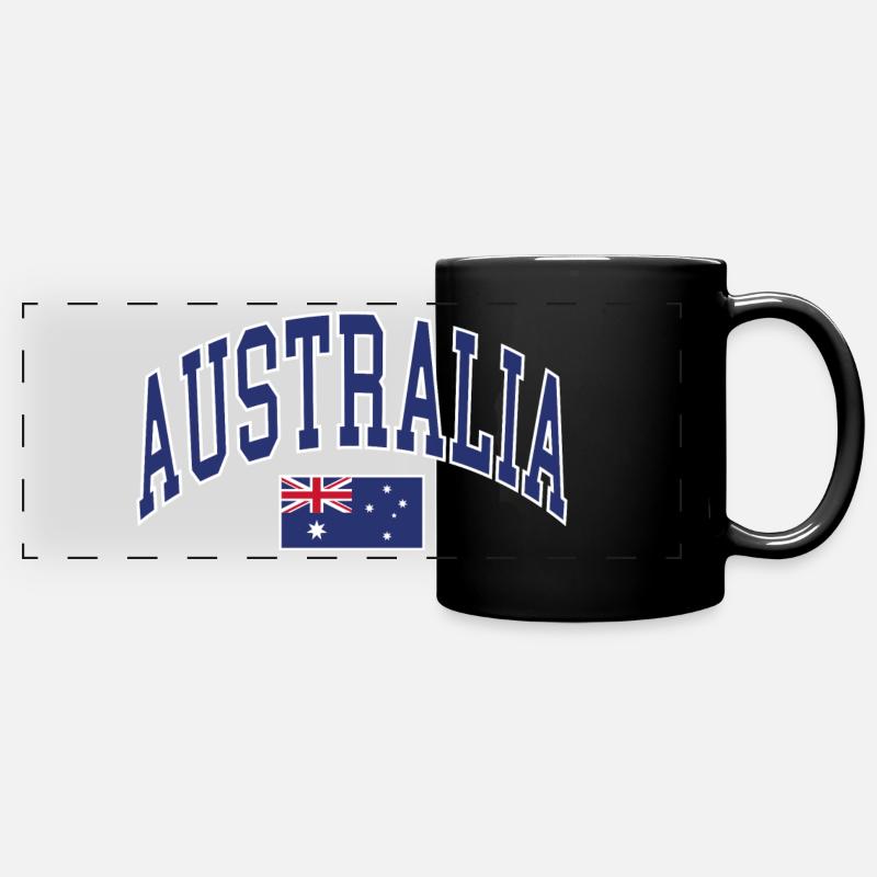 Australia - Full Colour Panoramic Mug - black