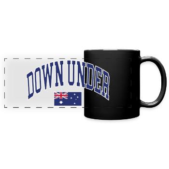 Down Under - Full Colour Panoramic Mug - black - Front