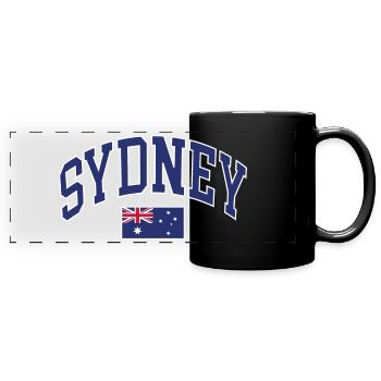 Sydney - Panorama-Tasse farbig - Schwarz - Vorne