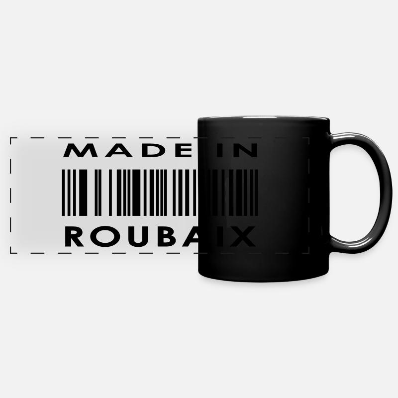 Roubaix - Panorama-Tasse farbig - Schwarz