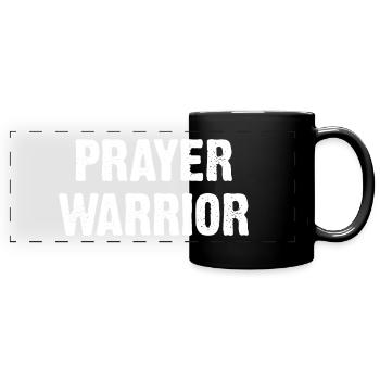 Prayer Warrior - Panorama-Tasse farbig - Schwarz - Vorne