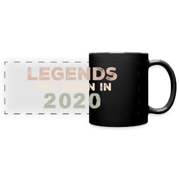 Legends 2020 Vintage Retro Birthday Original - Full Colour Panoramic Mug - black - Front