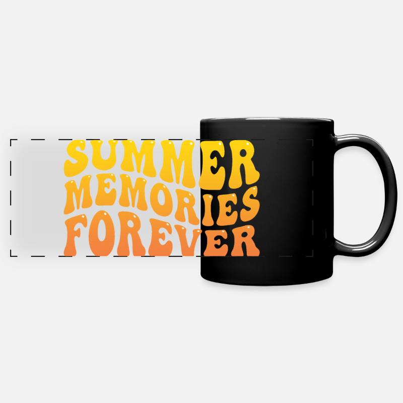 Summer Memories Graphic - Full Colour Panoramic Mug - black
