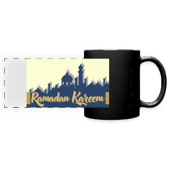 Ramadan Kareem Design - Panorama-Tasse farbig - Schwarz - Vorne