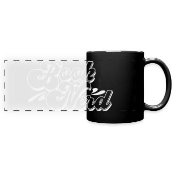 Brook Nerd Script Logo - Full Colour Panoramic Mug - black - Front