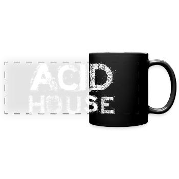 Acid House Bold Print - Panorama-Tasse farbig - Schwarz - Vorne