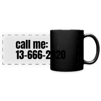 appelez-moi 13666 2020 - Mug panoramique uni - noir - Devant