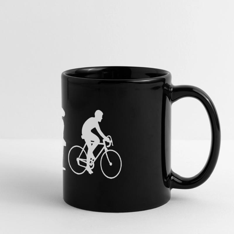 cycling evolution Full Colour Panoramic Mug