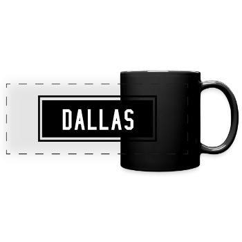 Dallas - Full Colour Panoramic Mug - black - Front