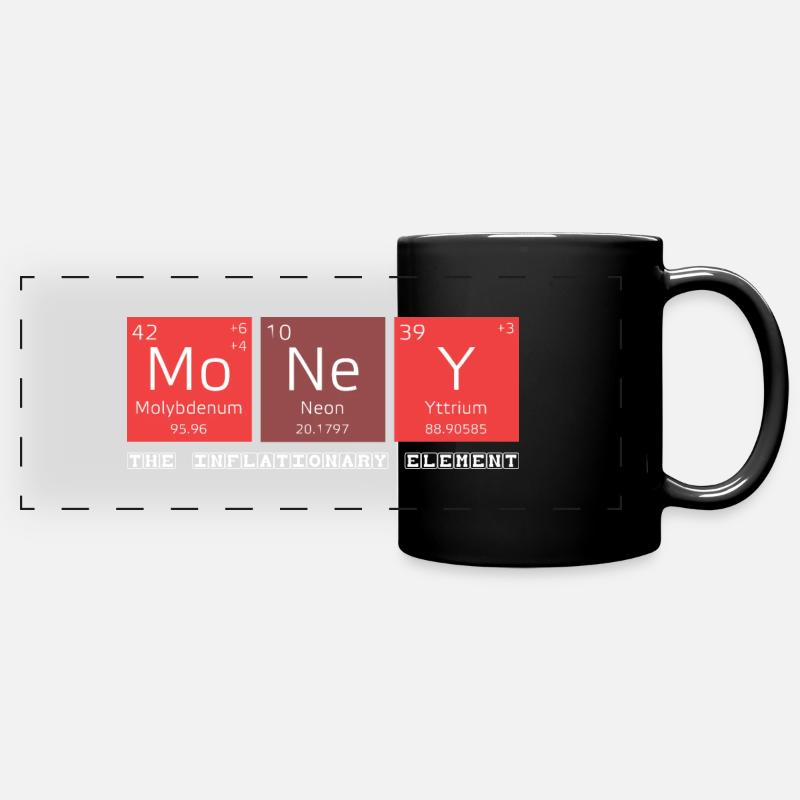 THE INFLATIONARY ELEMENT - Panorama-Tasse farbig - Schwarz