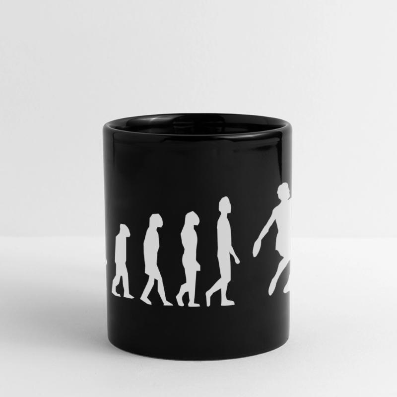 Lancer de disque évolution Mug panoramique uni