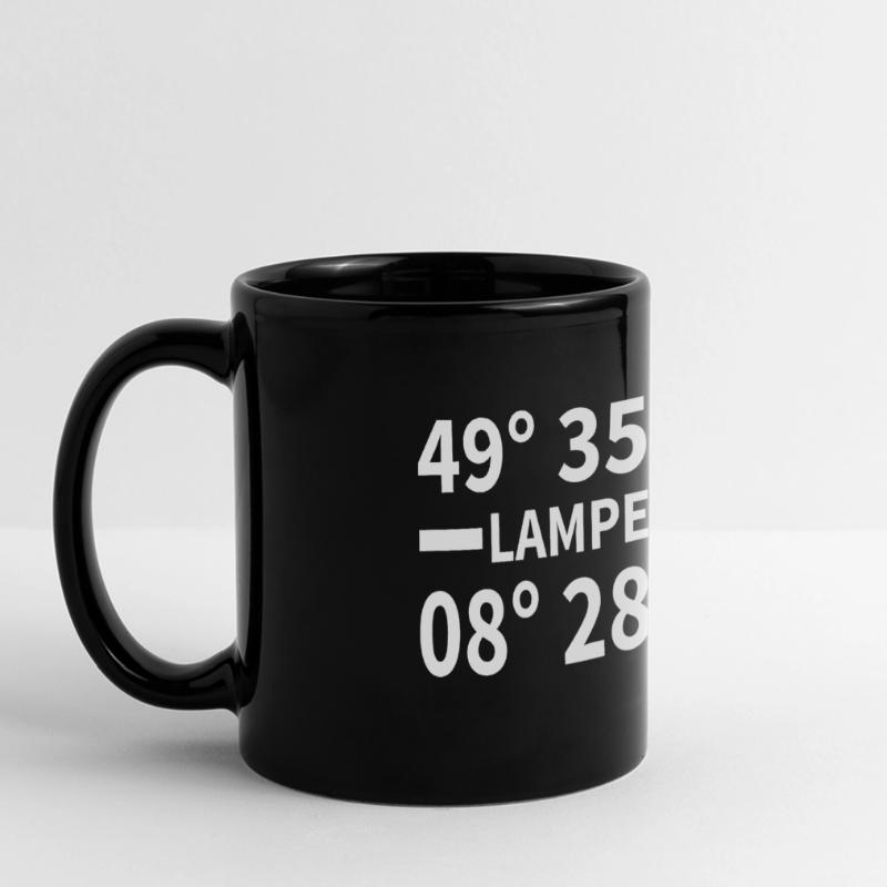 Lampertheim coordinates Full Colour Panoramic Mug