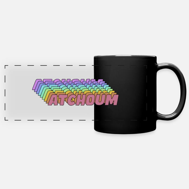 sneeze - Full Colour Panoramic Mug - black