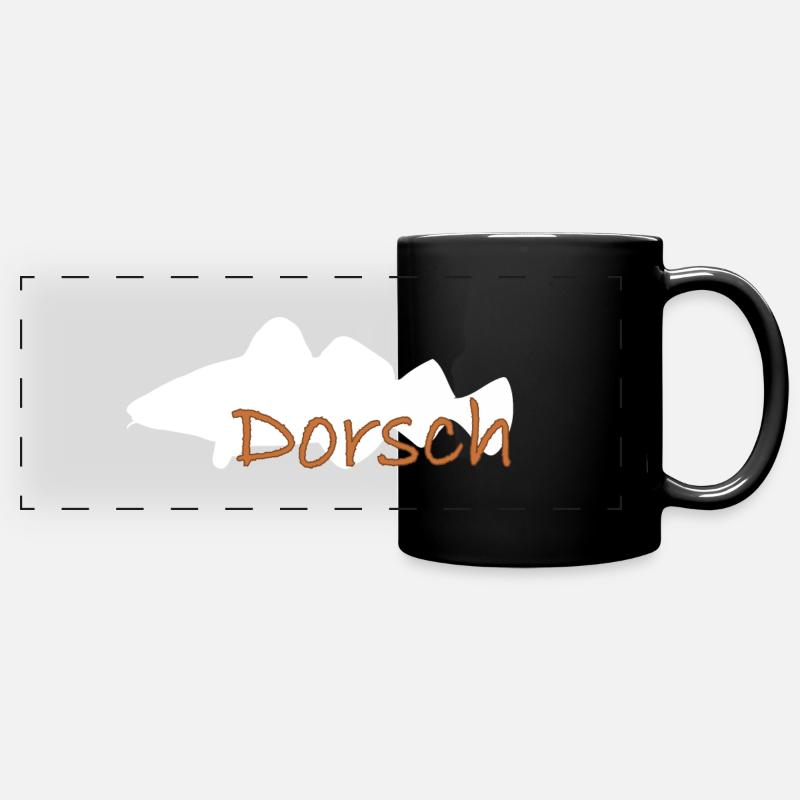 Cod white - Full Colour Panoramic Mug - black