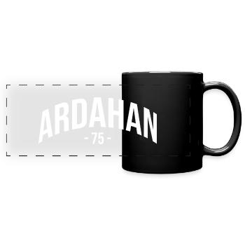 Ardahan 75 Turquie Turquie Turquie Cadeau Ardahanli TR - Mug panoramique uni - noir - Devant