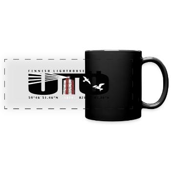 UTÖ LIGHTHOUSE ISLAND Marine Textilien und Geschenke - Panorama-Tasse farbig - Schwarz - Vorne