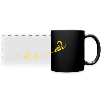Let it Gift Bee Beekeeper Honey - Full Colour Panoramic Mug - black - Front