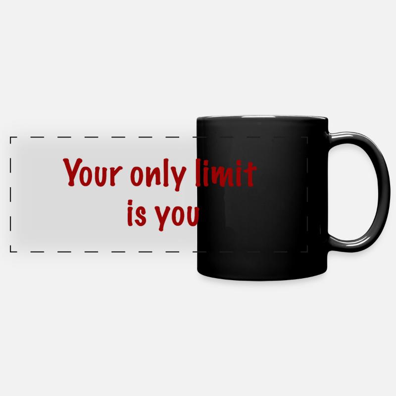 Your only limit is you - Full Colour Panoramic Mug - black