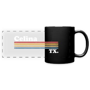 Celina - Mug panoramique uni - noir - Devant