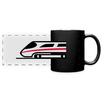 Express Train Logo - Mug panoramique uni - noir - Devant