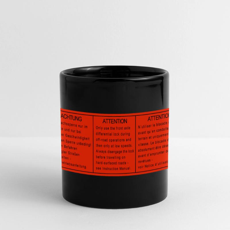 SYNCRO DIFF LOCKS differenzialsperren aufkleber Panorama-Tasse farbig