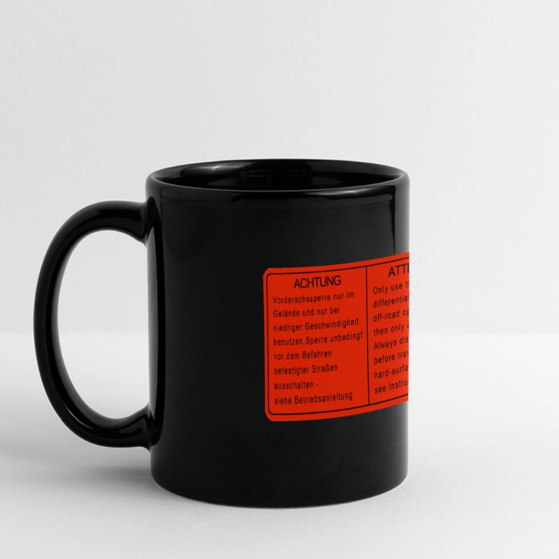 SYNCRO DIFF LOCKS differenzialsperren aufkleber Panorama-Tasse farbig