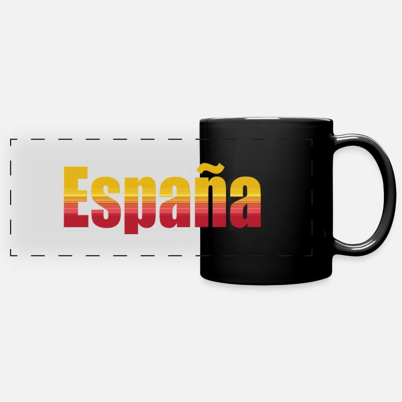 Spanien Weltmeisterschaft - Panorama-Tasse farbig - Schwarz