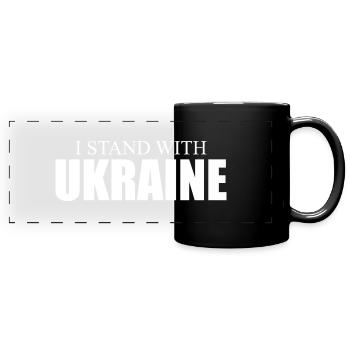 Ukraine Victory - Full Colour Panoramic Mug - black - Front
