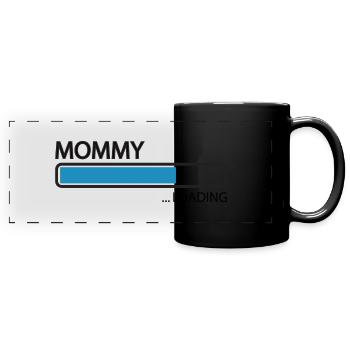Grossesse Baby shower Babyshower Boy Girl - Mug panoramique uni - noir - Devant