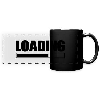 Loading - Full Colour Panoramic Mug - black - Front