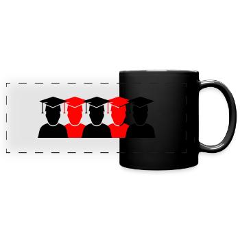 Students Diplomas 2 - Full Colour Panoramic Mug - black - Front