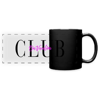 Club on vacation - Full Colour Panoramic Mug - black - Front