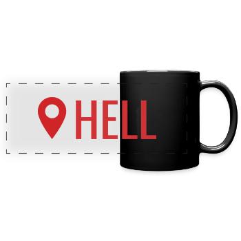 Hell - Full Colour Panoramic Mug - black - Front