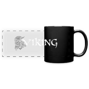 Viking - Panorama-Tasse farbig - Schwarz - Vorne
