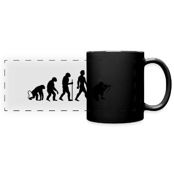 Soldier Evolution - Full Colour Panoramic Mug - black - Front