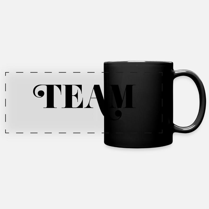 Équipe - Mug panoramique uni - noir