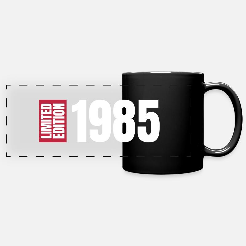 limited edition white85 - Panorama-Tasse farbig - Schwarz