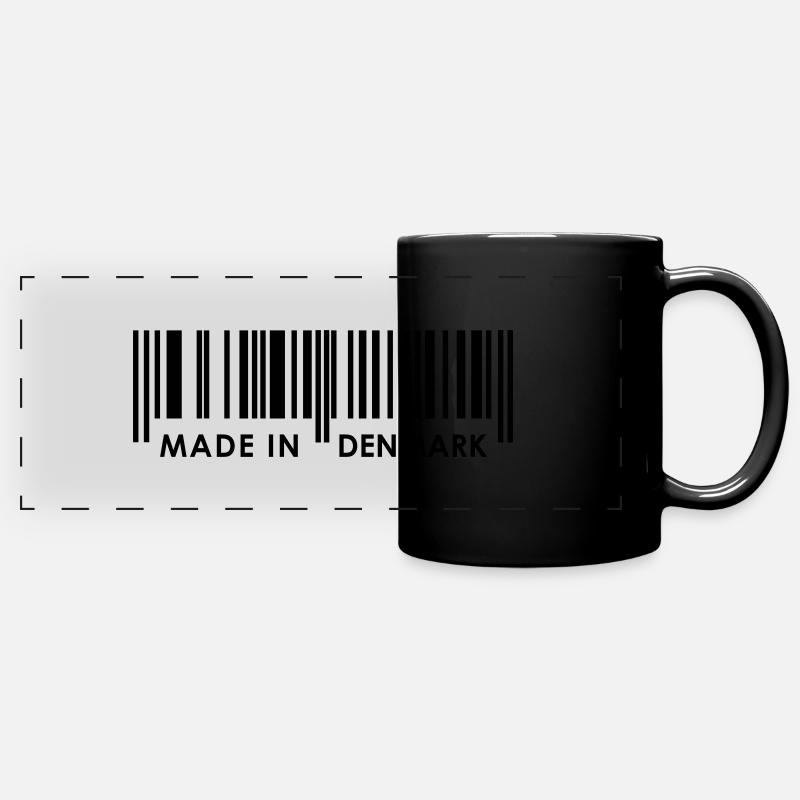 Fabriqué au Danemark / Danemark - Mug panoramique uni - noir