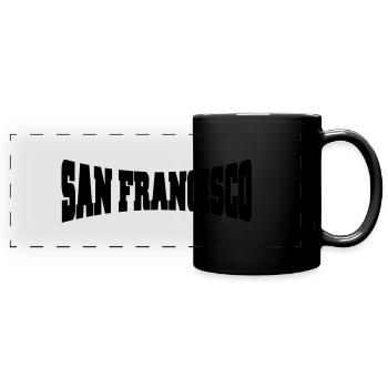 San Francisco - Full Colour Panoramic Mug - black - Front