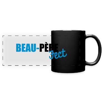 beau-père(fect) - Mug panoramique uni - noir - Devant