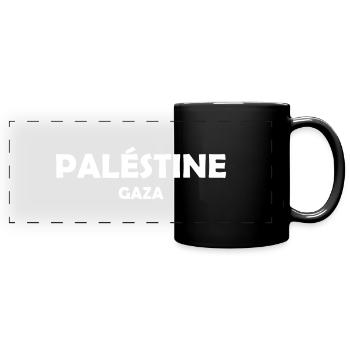 Palestine - Gaza - Arabia - palestinian Palestina - Full Colour Panoramic Mug - black - Front