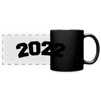 2022 - Panorama-Tasse farbig - Schwarz - Vorne
