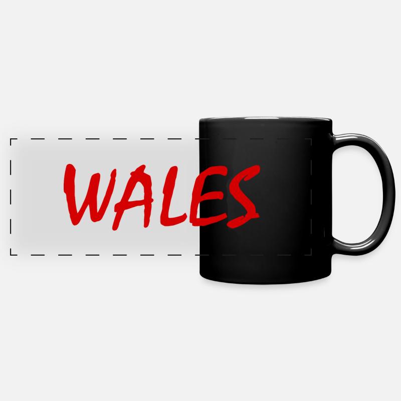 Wales - Full Colour Panoramic Mug - black