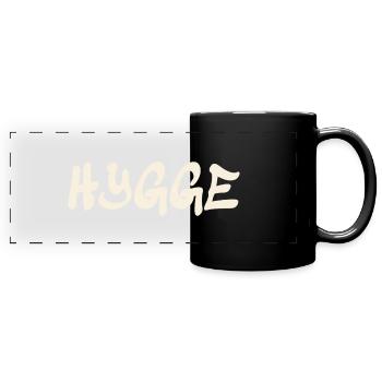 Hygge - Dänische Tradition - Lebensgefühl - Nett - Panorama-Tasse farbig - Schwarz - Vorne