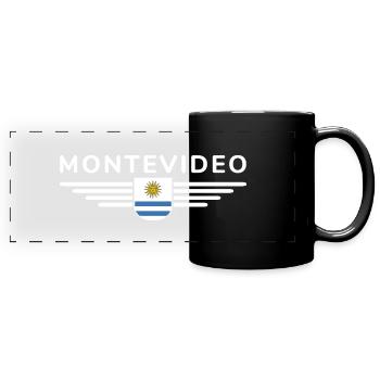 Montevideo Design – Für Fans & Reisende - Panorama-Tasse farbig - Schwarz - Vorne