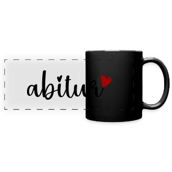 Examen de fin d’études - Mug panoramique uni - noir - Devant